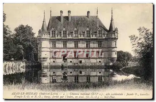 Ansichtskarte AK Chateau d&#39Azay le Rideau Chatau national