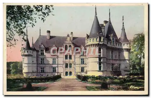 Cartes postales Azay le Rideau Le Chateau National Facade Nord Entree Principale