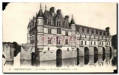 Ansichtskarte AK Chenonceaux La Chateau La Facade occidentale