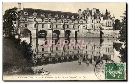 Cartes postales Chenonceaux La Chateau La Facade orientale