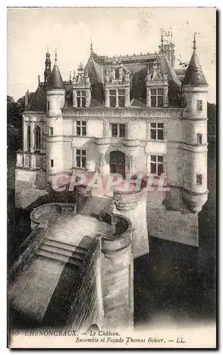 Cartes postales Chenonceaux Le Chateau Ensemble et Facade Thomas Bohier