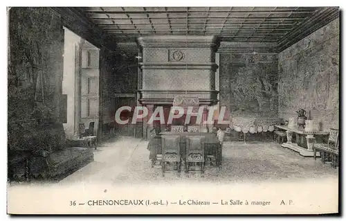 Ansichtskarte AK Chenonceaux Le Chateau La Salle a manger