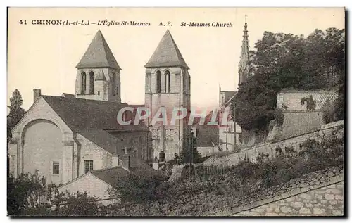 Cartes postales Chinon L&#39Eglise St mesnes