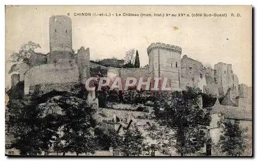 Cartes postales Chinon Le Chateau