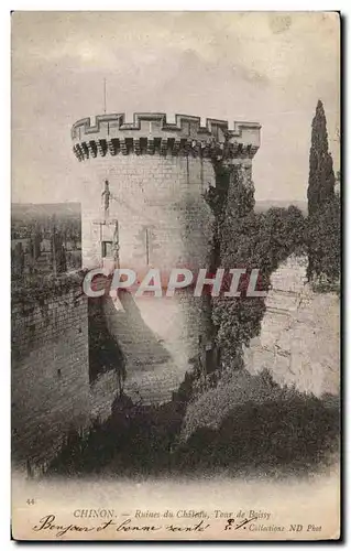 Cartes postales Chinon Ruines du Chateau Tour de Boissy