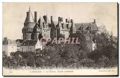 Ansichtskarte AK Langeais Le Chateau Facade Occidentale