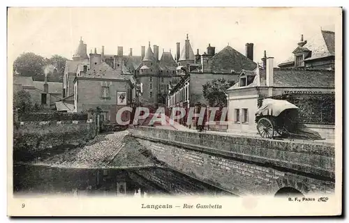 Cartes postales Langeais Rue Gambetta