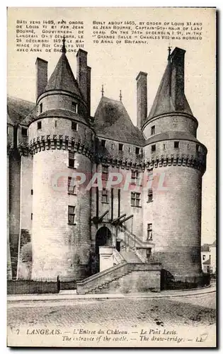 Cartes postales Langeais L&#39Entree du Chateau