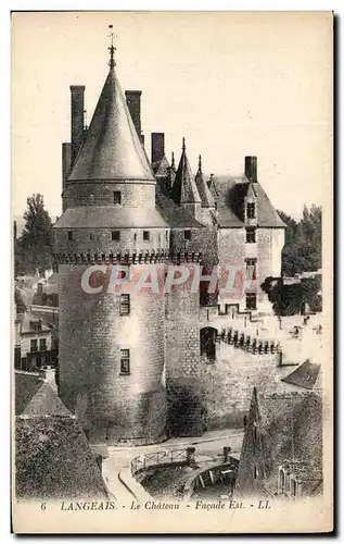 Cartes postales Langeais Le Chateau Facade Est