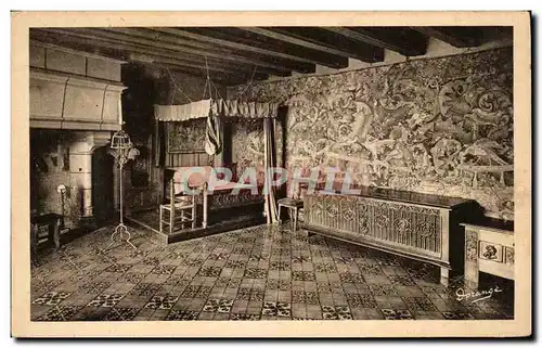 Cartes postales Langeais Le Chateau Chambre a Coucher Tapisseries