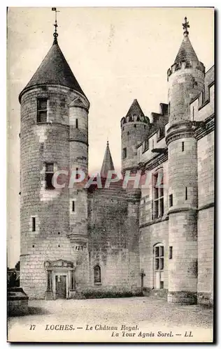 Ansichtskarte AK Loches Le Chateau Royal La Tour Agnes Sorel