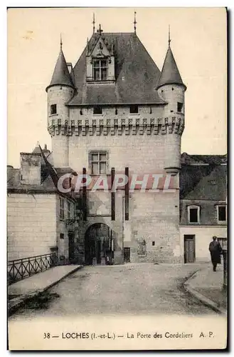 Ansichtskarte AK Loches La Porte des Cordeliers