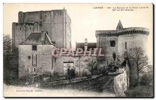 Cartes postales Loches Le Donjon et la Tour Louis XI