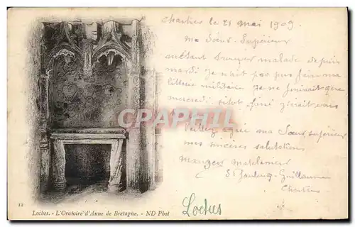 Cartes postales Loches L&#39Oratoire D&#39Anne De Bretagne Chartres