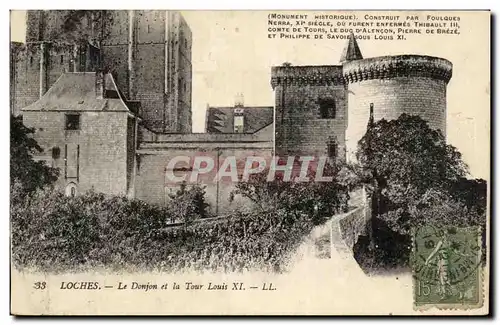 Cartes postales Loches Le Donjon Et La Tour Louis XI