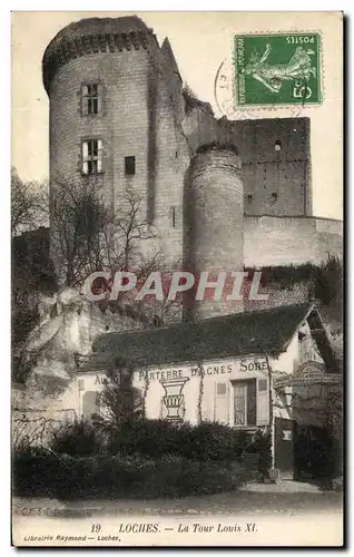 Cartes postales Loches La Tour Louis XI Parterre d&#39Agnes Sorel