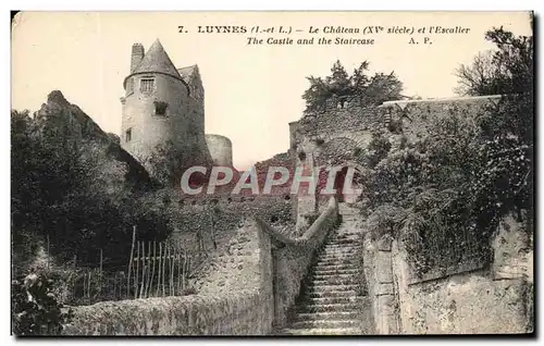 Cartes postales Luynes Le Chateau Et l&#39Escalier