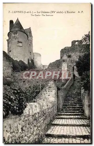 Cartes postales Luynes Le Chateau L&#39Escalier