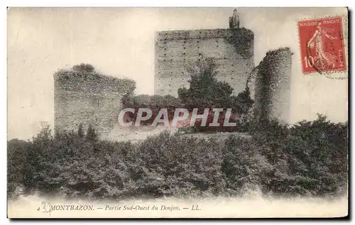 Cartes postales Montbazon Partie Sud Ouest du Donjon