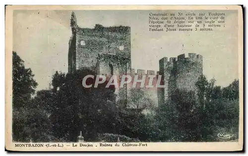 Cartes postales Montbazon Le Donjon Ruines du Chateau Fort