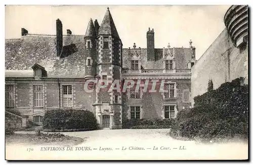 Cartes postales Environs De Tours Luynes Le Chateau Le Cour