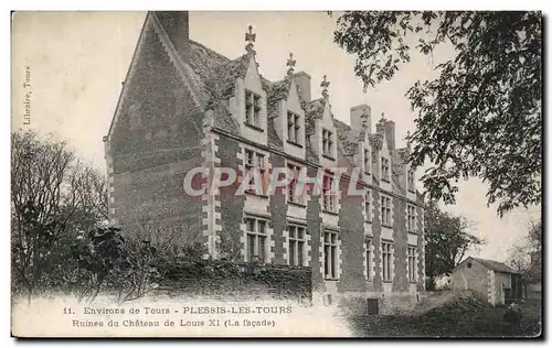 Cartes postales Environs de Tours Plessis Les Tours Ruines du Chateau