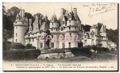 Cartes postales Rigny Usse Le Chateau