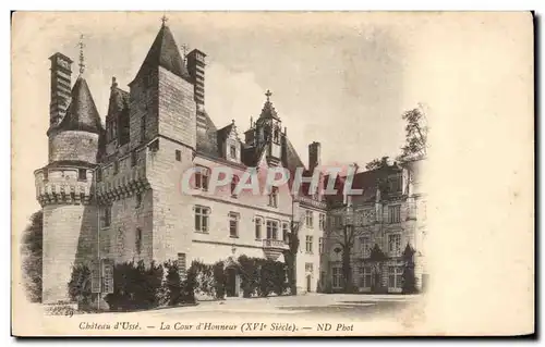 Cartes postales Chateau d&#39Usse La Cour d&#39Honneur