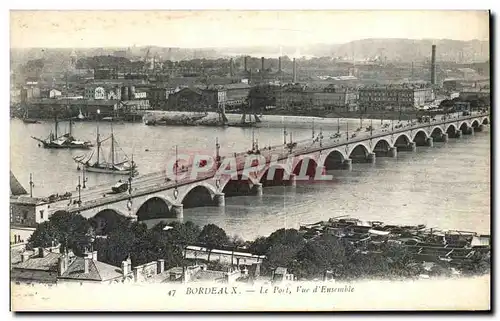 Cartes postales Bordeaux Le Port Vue d&#39Ensemble