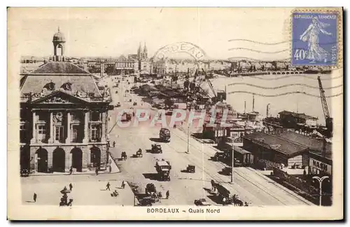 Ansichtskarte AK Bordeaux Quais Nord Bateaux