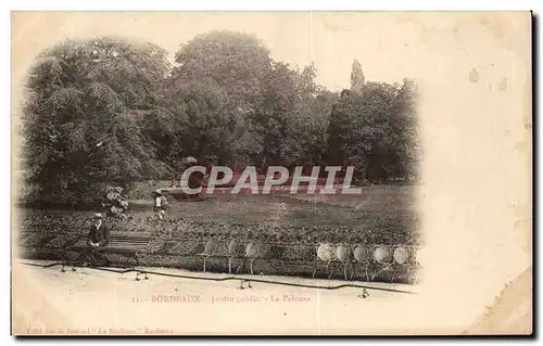 Cartes postales Bordeaux Jardins Public Le Pelouse