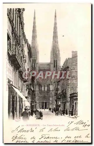 Cartes postales Bordeaux Les Tours Saint Andre