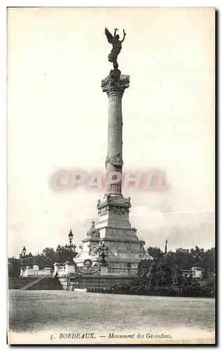 Cartes postales Bordeaux Monument Des Girondins