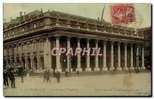 Cartes postales Bordeaux Le Grand Theatre