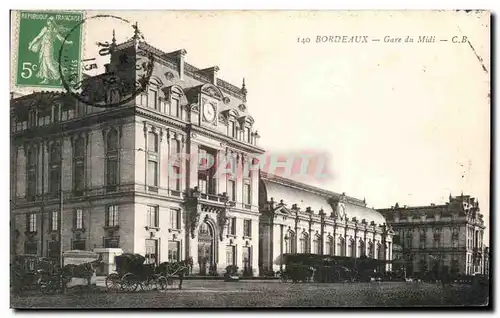 Cartes postales Bordeaux Gare du Midi