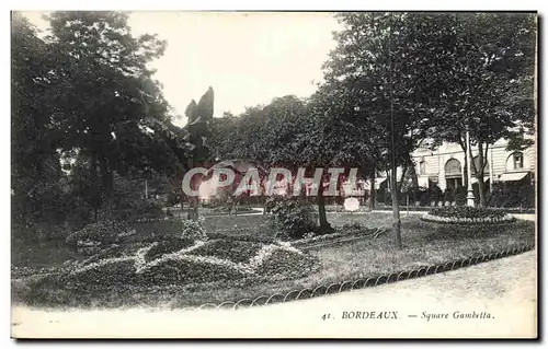 Cartes postales Bordeaux Square Gambetta