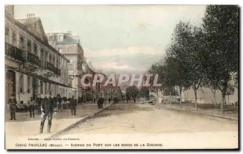 Ansichtskarte AK Pauillac Avenue Du Port Sur Les Bords De la Gironde