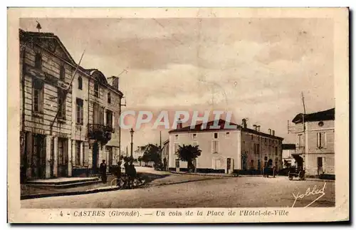 Cartes postales Castres Un coin de la Place de L'Hotel de Ville