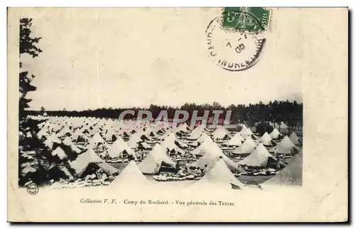 Cartes postales Collection Camp du Ruchard Vue Generale des Tentes Militaria