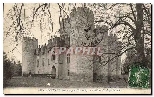 Cartes postales Mazeres Pres Langon Chateau de Roquetaillade