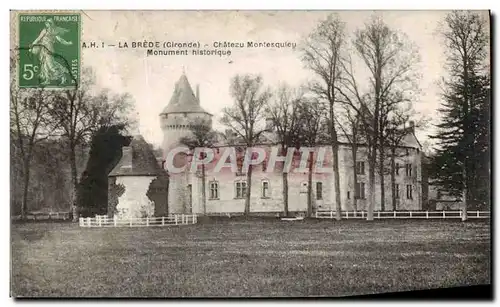 Ansichtskarte AK La Brede Chateau Montesquiey Monument Historique