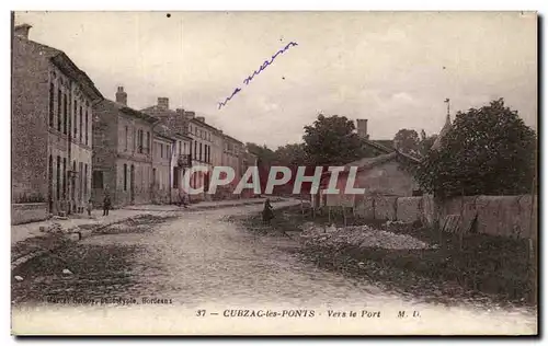 Cartes postales Cubzac Les Ponts Vers le Port