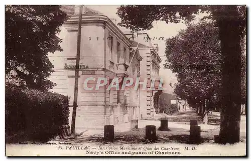 Cartes postales Pauillac Inscription Maritime Et Quai Des Chartrons