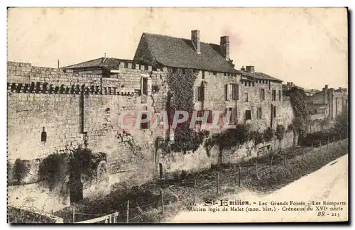 Ansichtskarte AK St Emilion Les Grandes Fosses Les Remparts