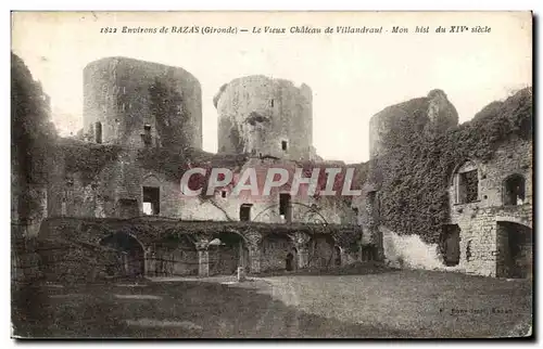 Ansichtskarte AK Environs de Bazas Le Vieux Chateau de Villandraut