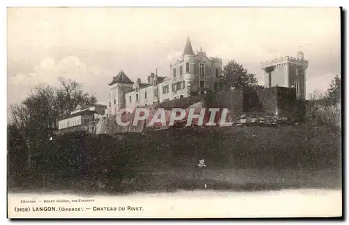 Cartes postales Langon Chateau Du Rivet