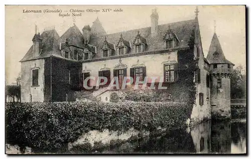 Cartes postales Leoqnan Chateau Ollivier facade Nord