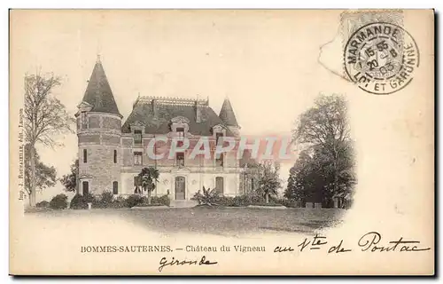 Cartes postales Bommes Sauternes Chateau du Vigneau