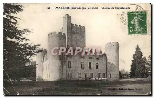 Cartes postales Mazeres Pres Langon Chateau de Roquetaillade