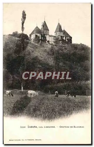 Cartes postales Cabara Pris Libourne Chateau De Blaignac